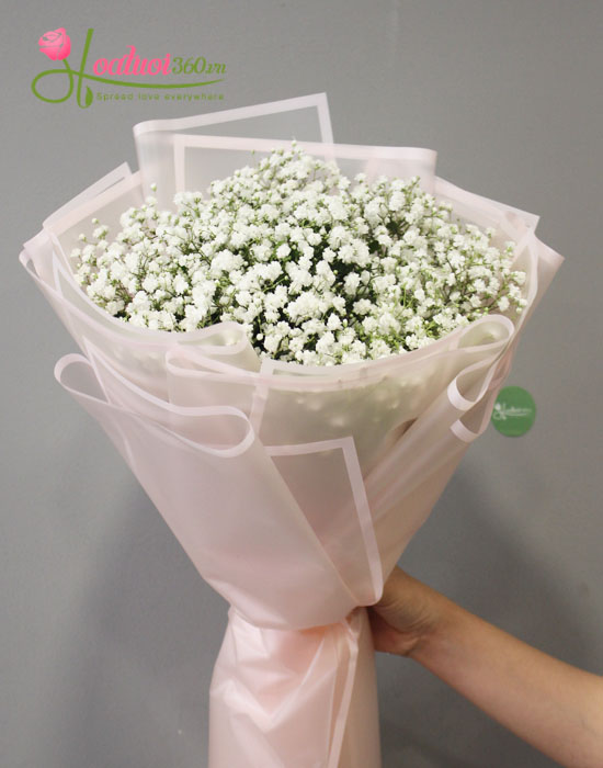 Baby's breath bouquet - Be mine 